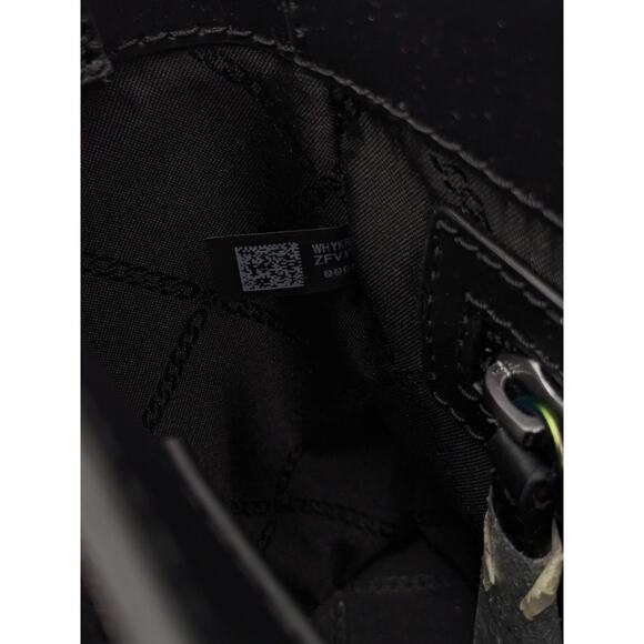 Michael Kors Manhattan Medium Contrast-Trim Leather Satchel in Black neon - Picture 8 of 16